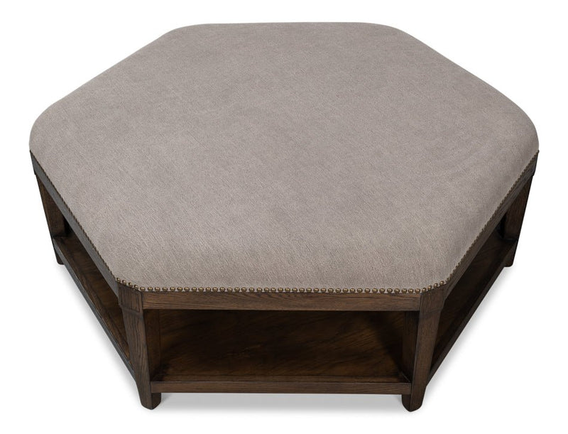 Bertram Unique Design Ottoman - LOOMLAN - Sarreid - Ottomans