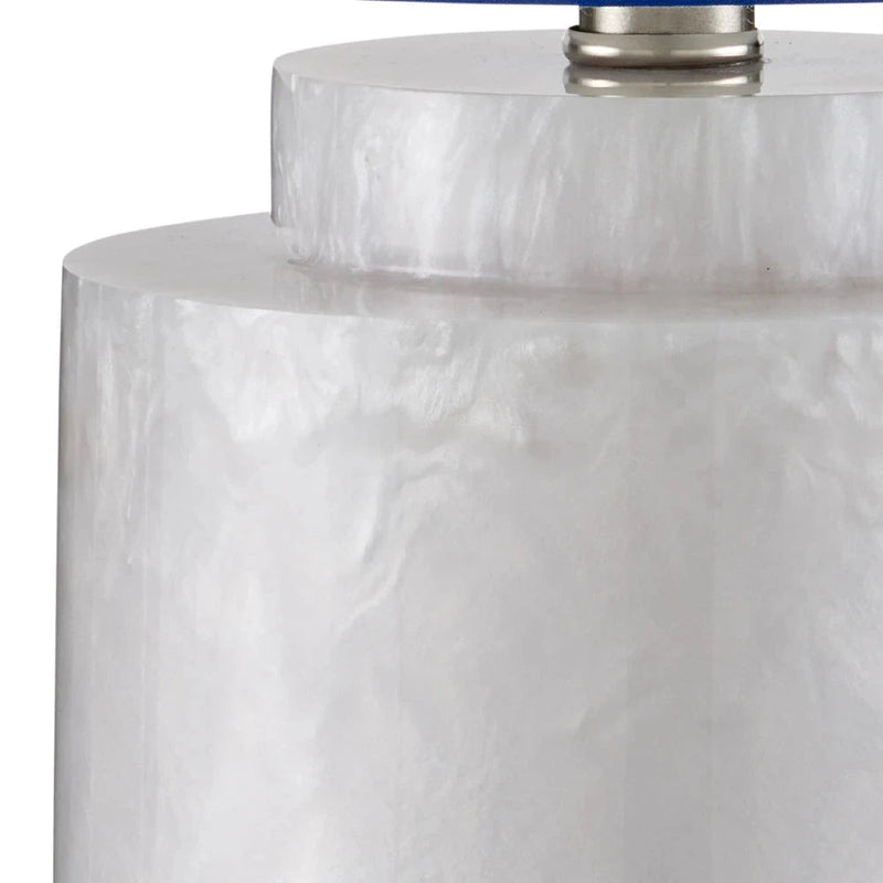 Beryl Composite Swirl Finish Table Lamp - LOOMLAN - Currey & Co - Table Lamps