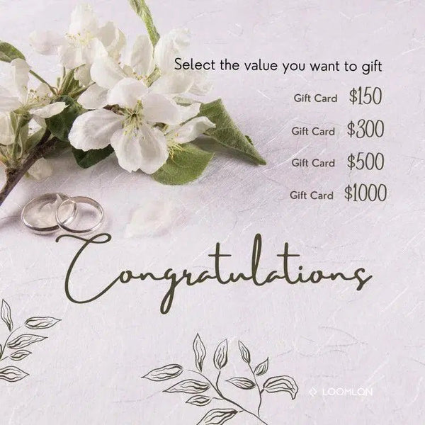 Best Wedding Gift Cards - Perfect Gift for Newlyweds - LOOMLAN - LOOMLAN - Gift Cards