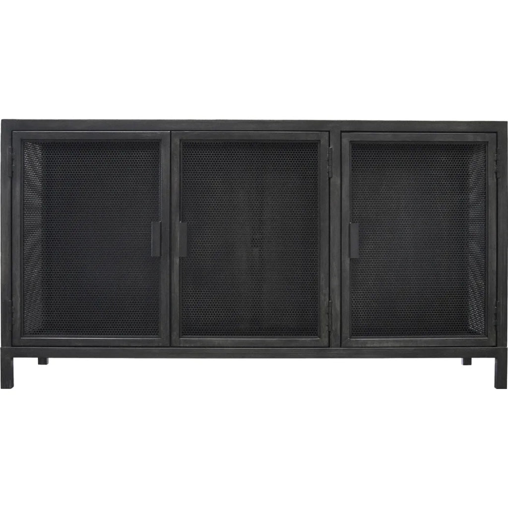 Beto Durable Steel Framed 3 Doors Cabinet - LOOMLAN - CFC - Accent Cabinets