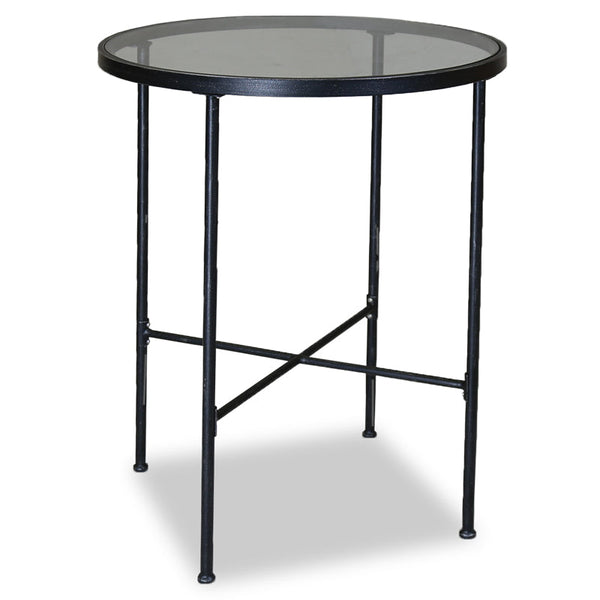 Provence Elegant Wrought Iron Round Outdoor Pub Table