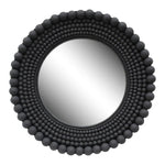 Biji Wooden Framed Round Wall Mirror - LOOMLAN - Artesia - Wall Mirrors