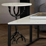 Birch Round Accent Table - LOOMLAN - Diamond Sofa - Side Tables