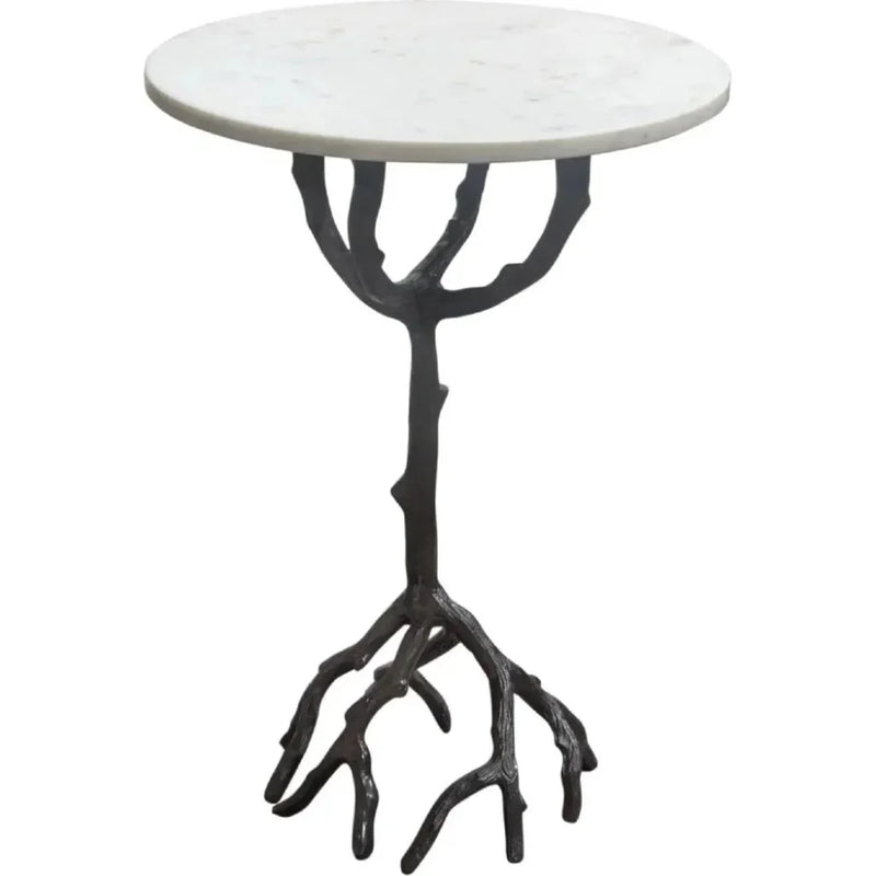 Birch Round Accent Table - LOOMLAN - Diamond Sofa - Side Tables