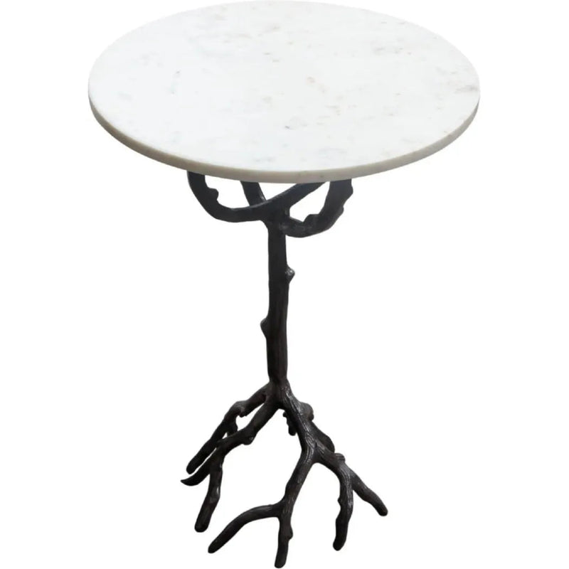 Birch Round Accent Table - LOOMLAN - Diamond Sofa - Side Tables