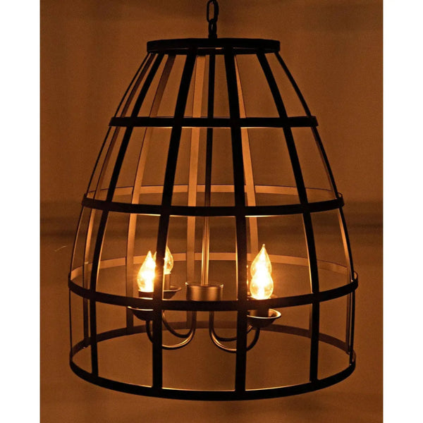 Birdcage Black Steel Pendant 305 - LOOMLAN - Noir - Pendants