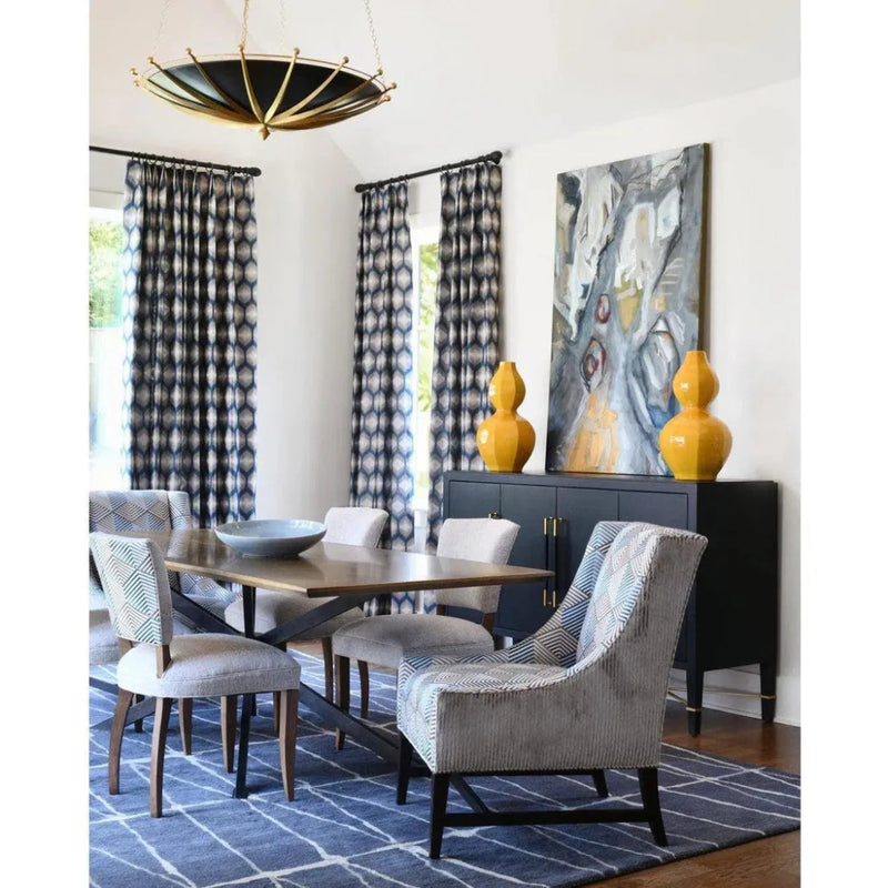 Black Lacquered Verona Credenza - LOOMLAN - Currey & Co - Sideboards