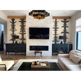 Black Lacquered Verona Credenza - LOOMLAN - Currey & Co - Sideboards