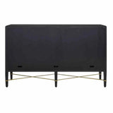 Black Lacquered Verona Credenza - LOOMLAN - Currey & Co - Sideboards