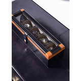 Black Leather Warpped Watch Display Box - LOOMLAN - Wildwood - Boxes & Bowls