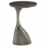 Black Nickel Ishaan Black Accent Table - LOOMLAN - Currey & Co - Side Tables