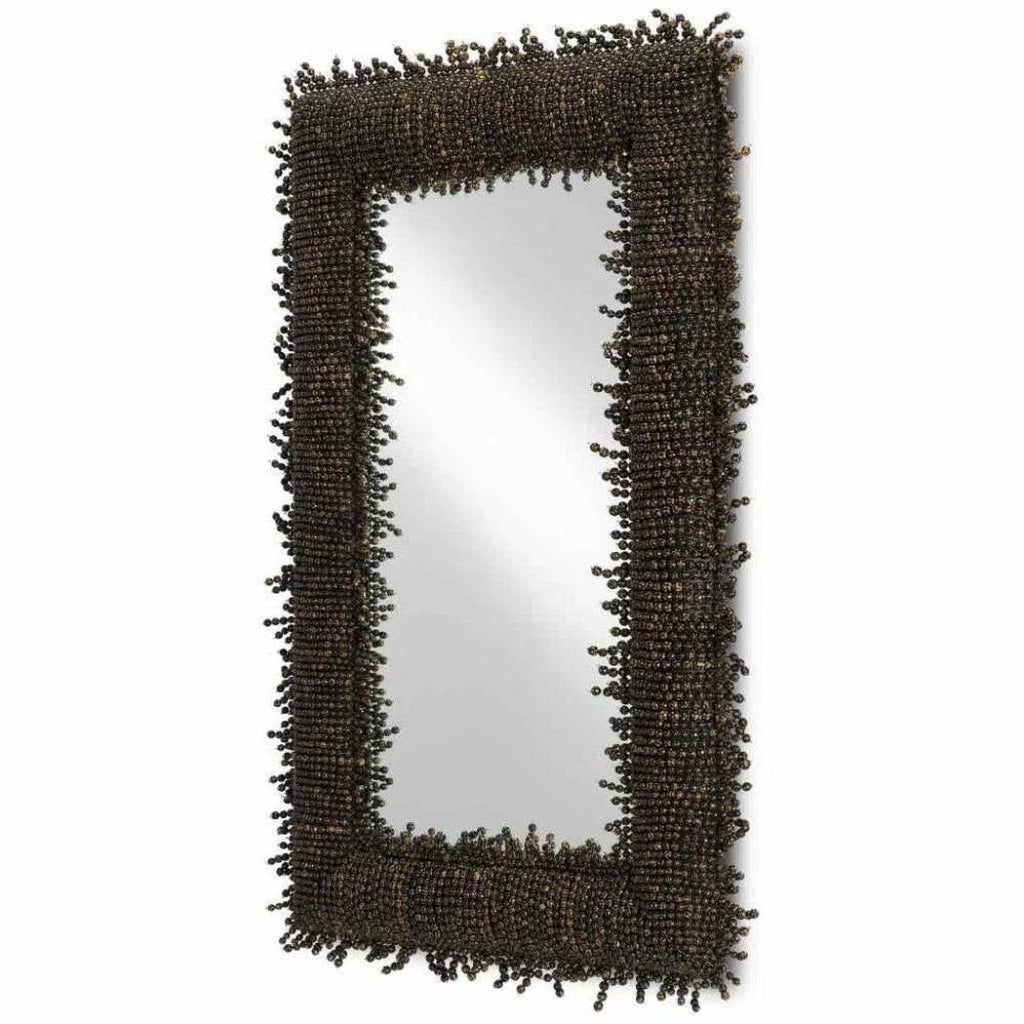 Black Pasay Large Mirror - LOOMLAN - Currey & Co - Wall Mirrors