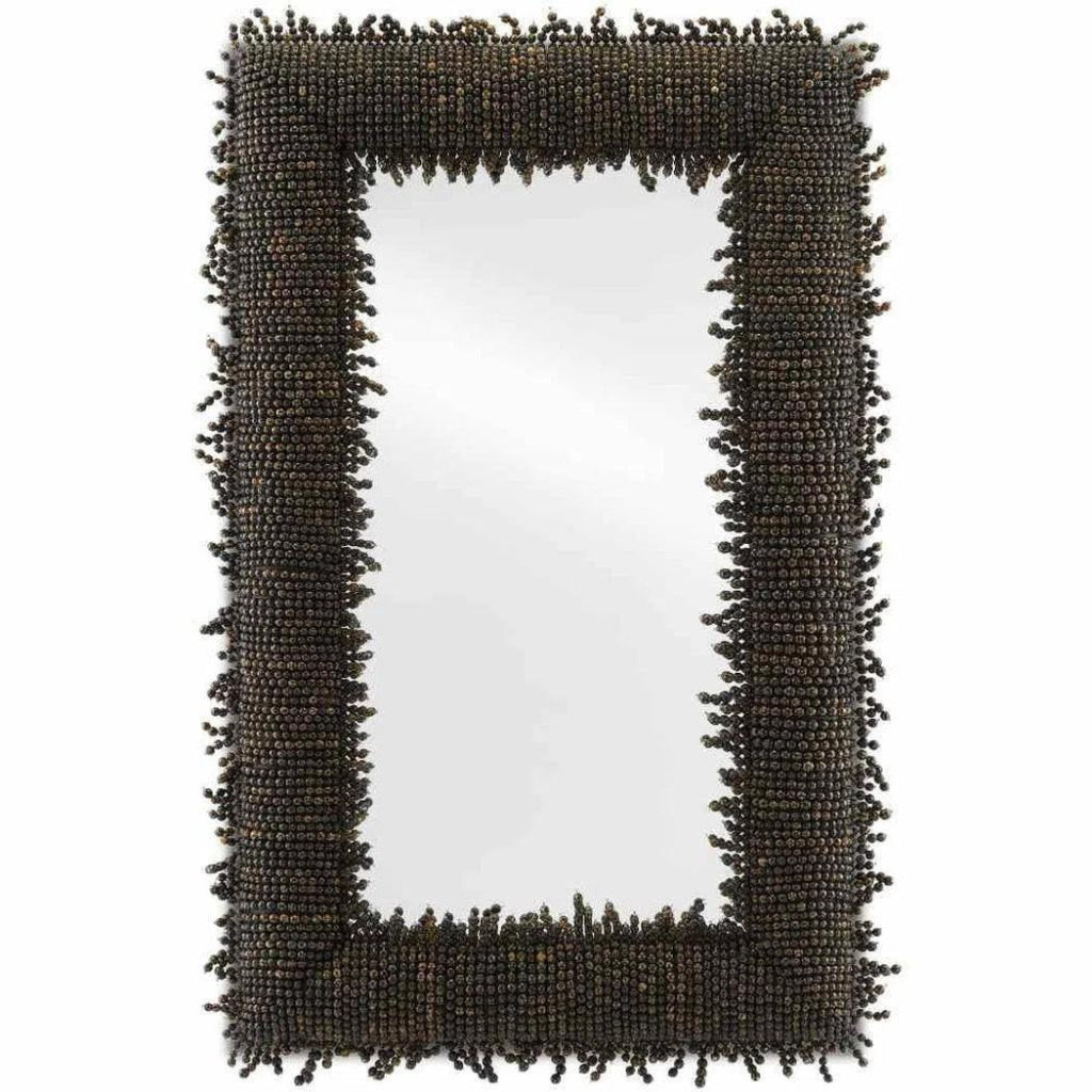 Black Pasay Large Mirror - LOOMLAN - Currey & Co - Wall Mirrors