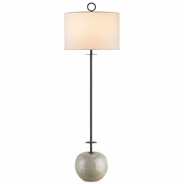 Blacksmith Polished Concrete Atlas Console Lamp - LOOMLAN - Currey & Co - Table Lamps