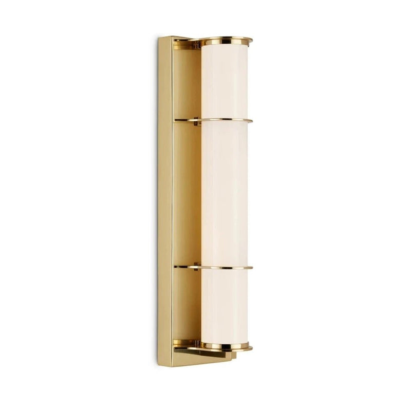 Blaine Modern Polished Bath Wall Sconce - LOOMLAN - Currey & Co - Wall Sconces