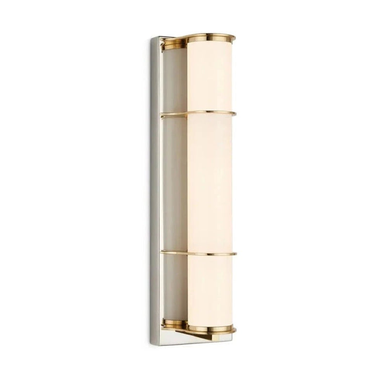 Blaine Modern Polished Bath Wall Sconce - LOOMLAN - Currey & Co - Wall Sconces