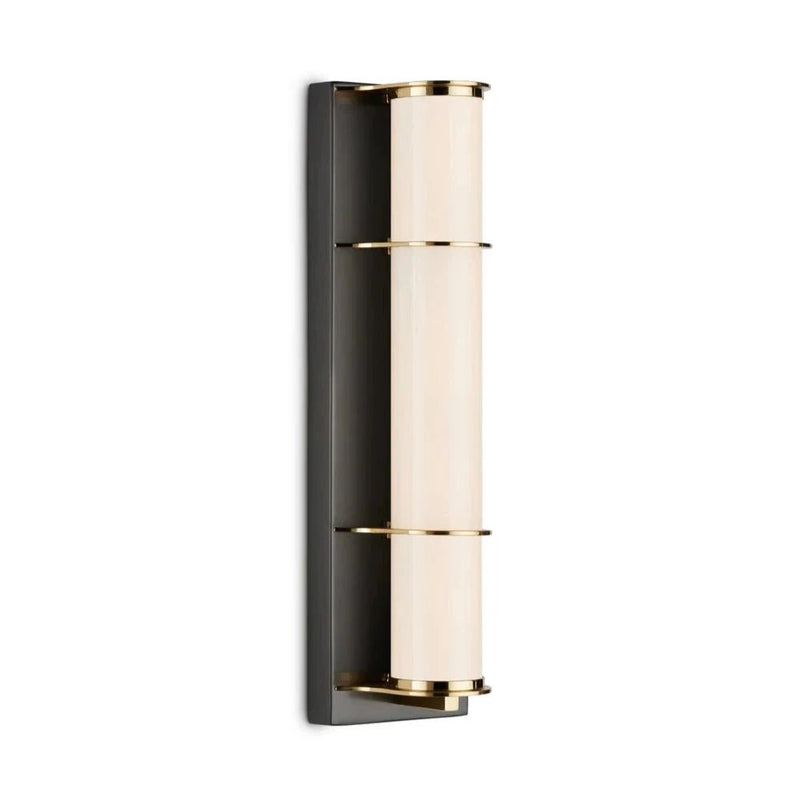 Blaine Modern Polished Bath Wall Sconce - LOOMLAN - Currey & Co - Wall Sconces