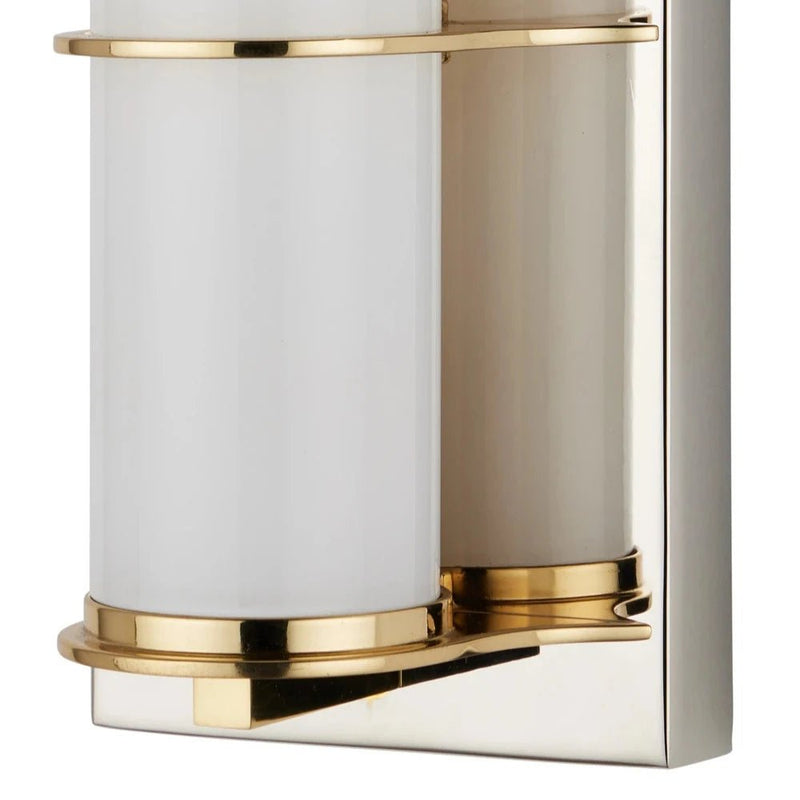 Blaine Modern Polished Bath Wall Sconce - LOOMLAN - Currey & Co - Wall Sconces