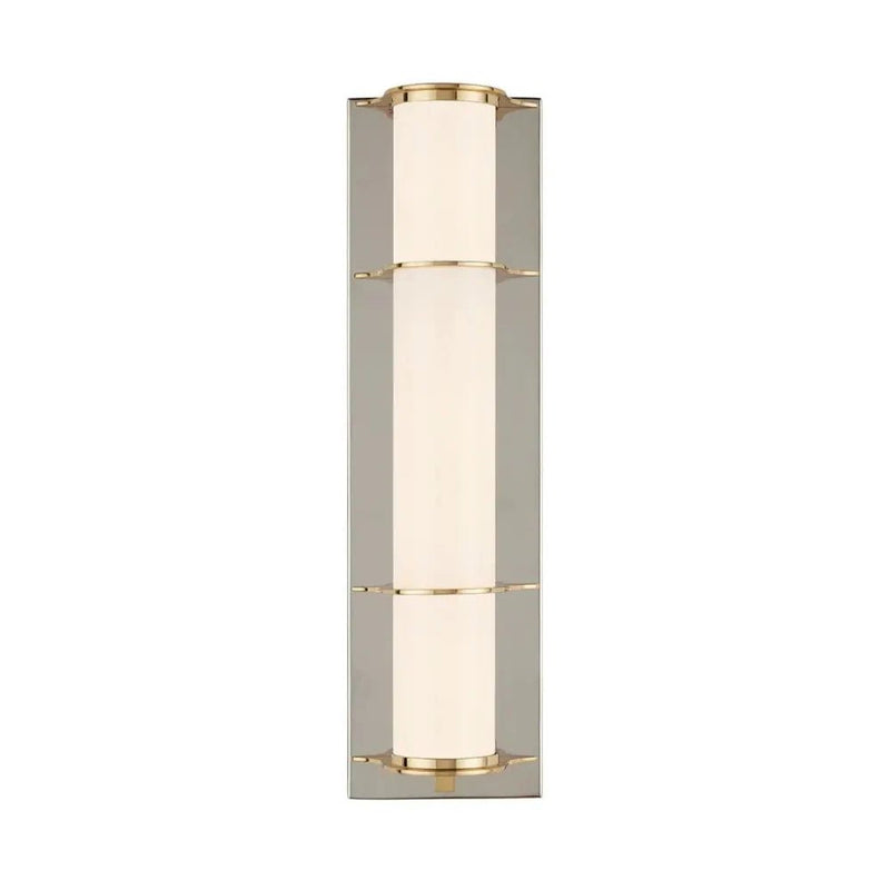 Blaine Modern Polished Bath Wall Sconce - LOOMLAN - Currey & Co - Wall Sconces