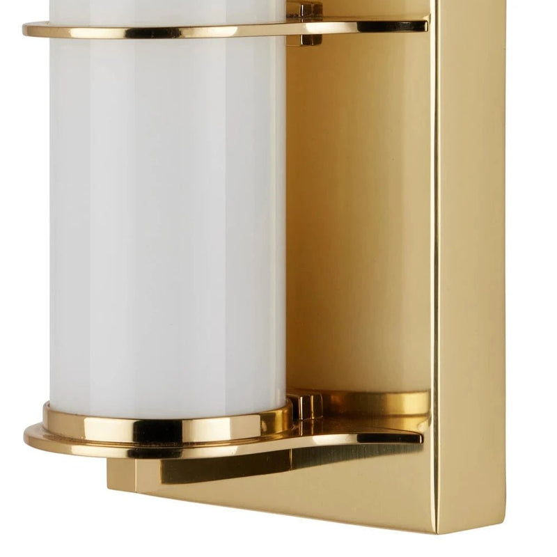 Blaine Modern Polished Bath Wall Sconce - LOOMLAN - Currey & Co - Wall Sconces