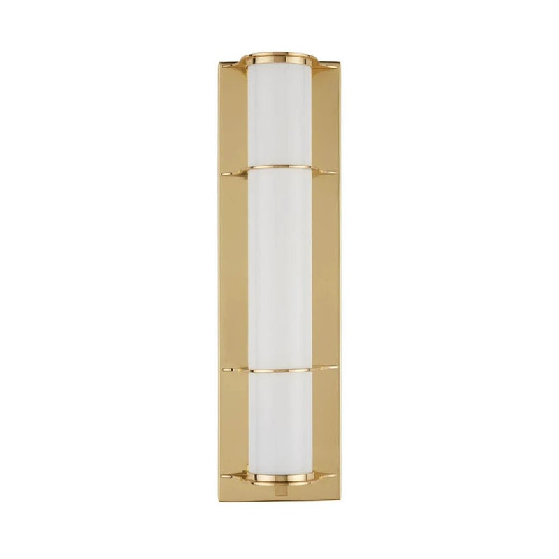 Blaine Modern Polished Bath Wall Sconce - LOOMLAN - Currey & Co - Wall Sconces