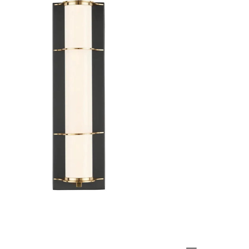 Blaine Modern Polished Bath Wall Sconce - LOOMLAN - Currey & Co - Wall Sconces