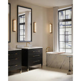 Blaine Modern Polished Bath Wall Sconce - LOOMLAN - Currey & Co - Wall Sconces