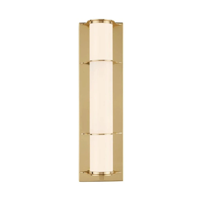 Blaine Modern Polished Bath Wall Sconce - LOOMLAN - Currey & Co - Wall Sconces