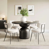 Blanca Dining Chair (Set of 2) Ivory - LOOMLAN - Zuo Modern - Dining Chairs