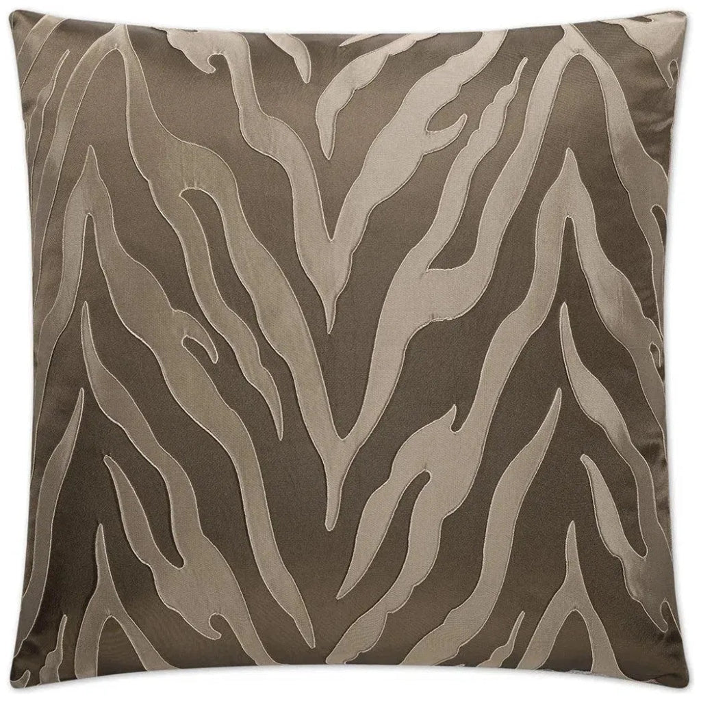 Blaze Brown Throw Pillow With Insert - LOOMLAN - Throw Pillows