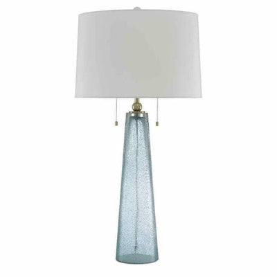 Blue Brass Looke Table Lamp - LOOMLAN - Currey & Co - Table Lamps