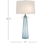 Blue Brass Looke Table Lamp - LOOMLAN - Currey & Co - Table Lamps