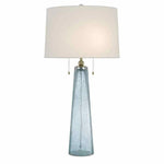 Blue Brass Looke Table Lamp - LOOMLAN - Currey & Co - Table Lamps