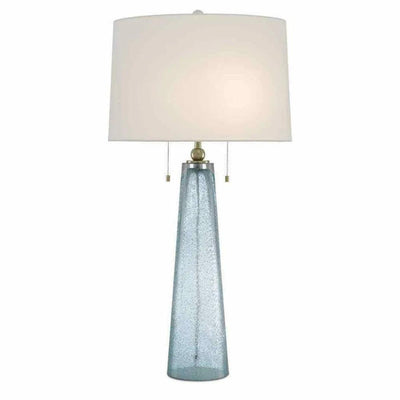 Blue Brass Looke Table Lamp - LOOMLAN - Currey & Co - Table Lamps