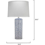 Blue Ceramic Vivian Table Lamp - LOOMLAN - Jamie Young - Table Lamps