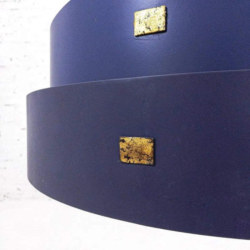 Blue Gold Leaf Graduation Small Chandelier By Koshitaka - LOOMLAN - Currey & Co - Chandeliers