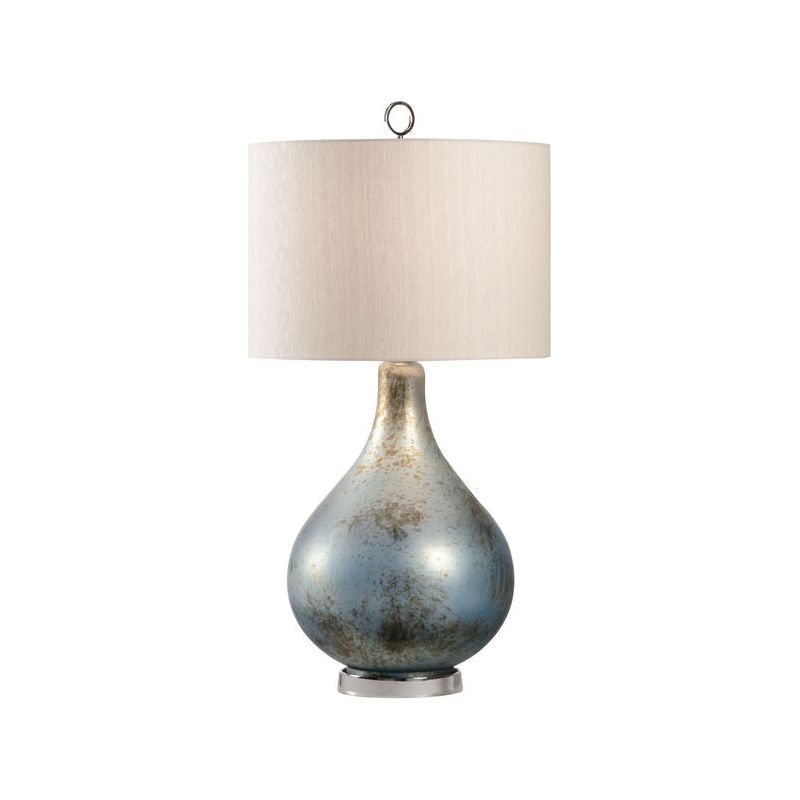 Blue Misty Glass Table Lamp - LOOMLAN - Wildwood - Table Lamps