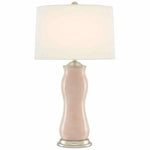 Blush Silver Leaf Ondine Table Lamp - LOOMLAN - Currey & Co - Table Lamps