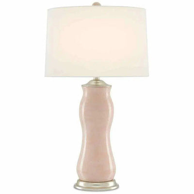 Blush Silver Leaf Ondine Table Lamp - LOOMLAN - Currey & Co - Table Lamps