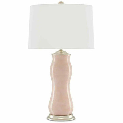 Blush Silver Leaf Ondine Table Lamp - LOOMLAN - Currey & Co - Table Lamps