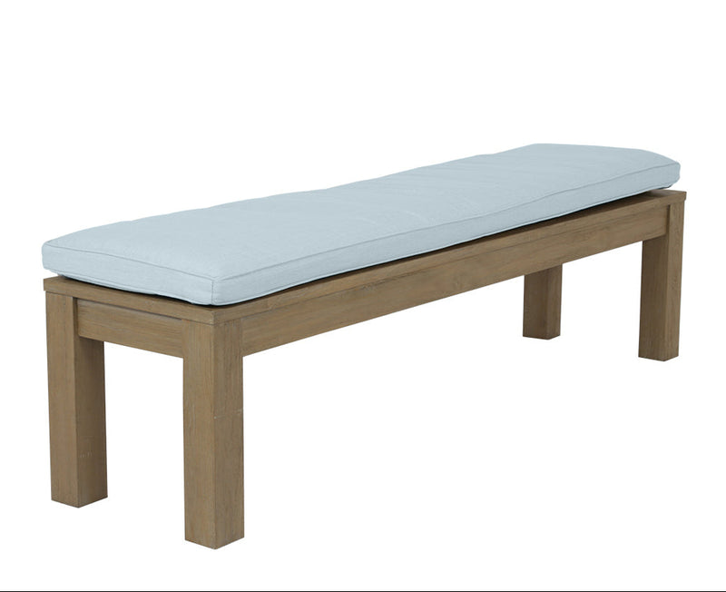 Coastal Teak Sunbrella Outdoor Dining Bench