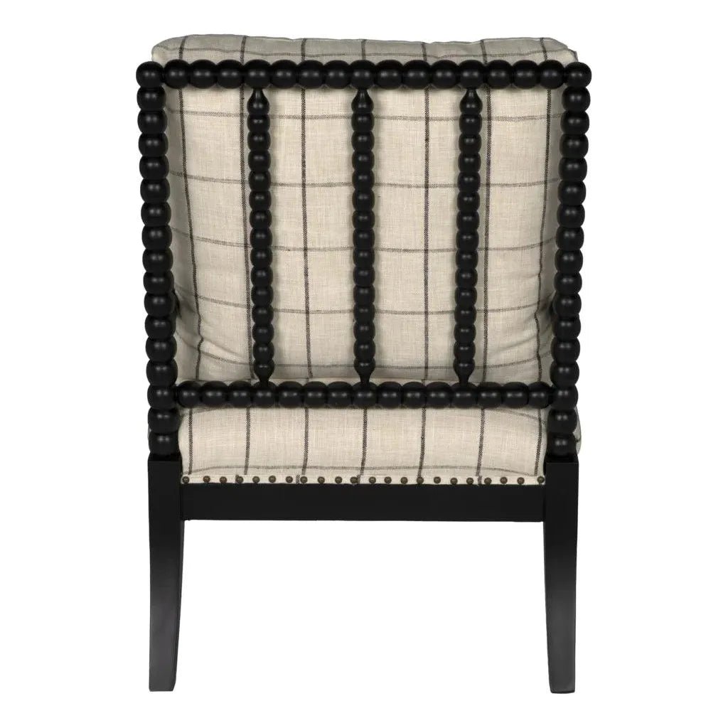 Bobbin Wood Framed Fabric Armchair - LOOMLAN - CFC - Accent Chairs