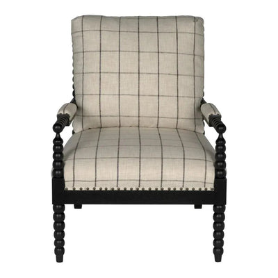 Bobbin Wood Framed Fabric Armchair - LOOMLAN - CFC - Accent Chairs