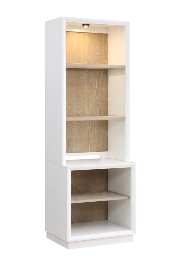 Boca Grande Low Bookcase with Hutch - LOOMLAN - Panama Jack - Bookcases