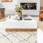 Bodhi Outdoor White Rectangular Coffee Table - LOOMLAN - Artesia - Coffee Tables