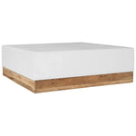 Bodhi Outdoor White Rectangular Coffee Table - LOOMLAN - Artesia - Coffee Tables