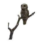 Bog Garden Cast Iron made Owl Sculpture - LOOMLAN - Wildwood - Statues & Sculptures