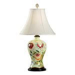 Bold Flowers Porcelain Made Table Lamp - LOOMLAN - Wildwood - Table Lamps