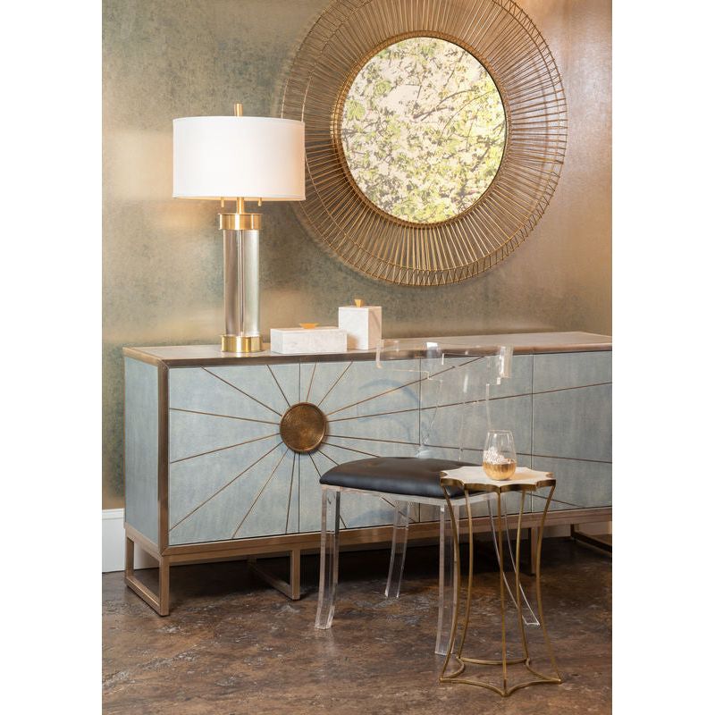 Bolton Crystal Design Brass Finish Table Lamp - LOOMLAN - Wildwood - Table Lamps