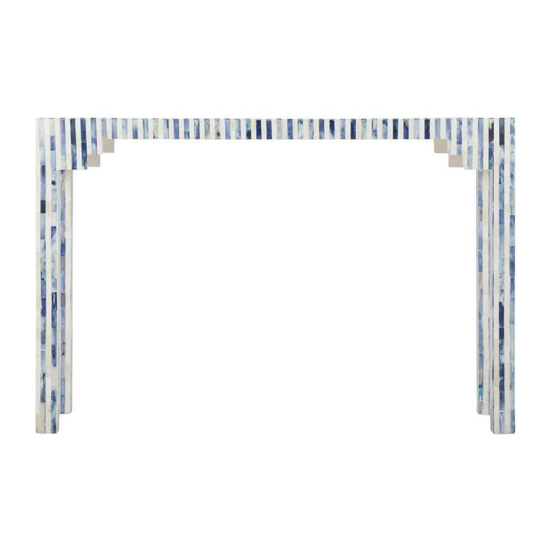 Bone Inlay Made Blue Console Table - LOOMLAN - Chelsea House - Console Tables